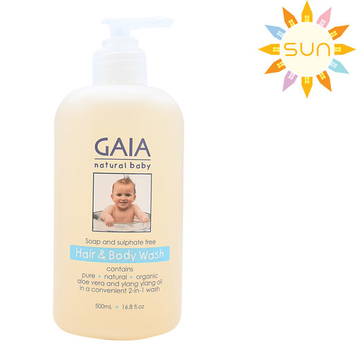 gaia hair and body wash