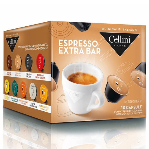 Bend Rejoice typist Cellini | [Full Case] EXTRA BAR Italian Coffee Capsules 30 Capsules  [Compatible with Dolce Gusto] | HKTVmall The Largest HK Shopping Platform