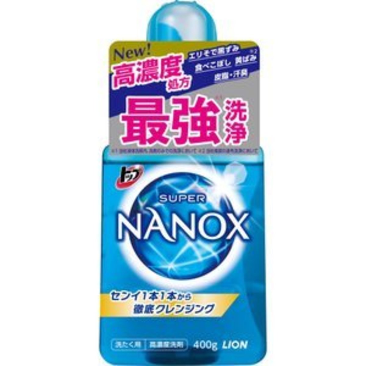 納米樂 Super NANOX超濃縮洗衣液 400g (包裝隨機出)