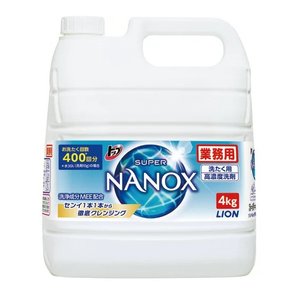 日本獅王 納米樂 Super Nanox 超濃縮洗衣液（桶裝） 4kg (包裝隨機出)