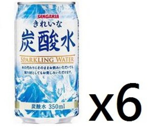 SANGARIA | 日本炭酸水罐裝350ml X6支賞味期限(未開封前): 2024年06月