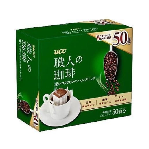 Ucc 日本職人咖啡滴濾式掛耳咖啡粉 濃郁深厚 綠 7g X 50 杯 Hktvmall 香港最大網購平台