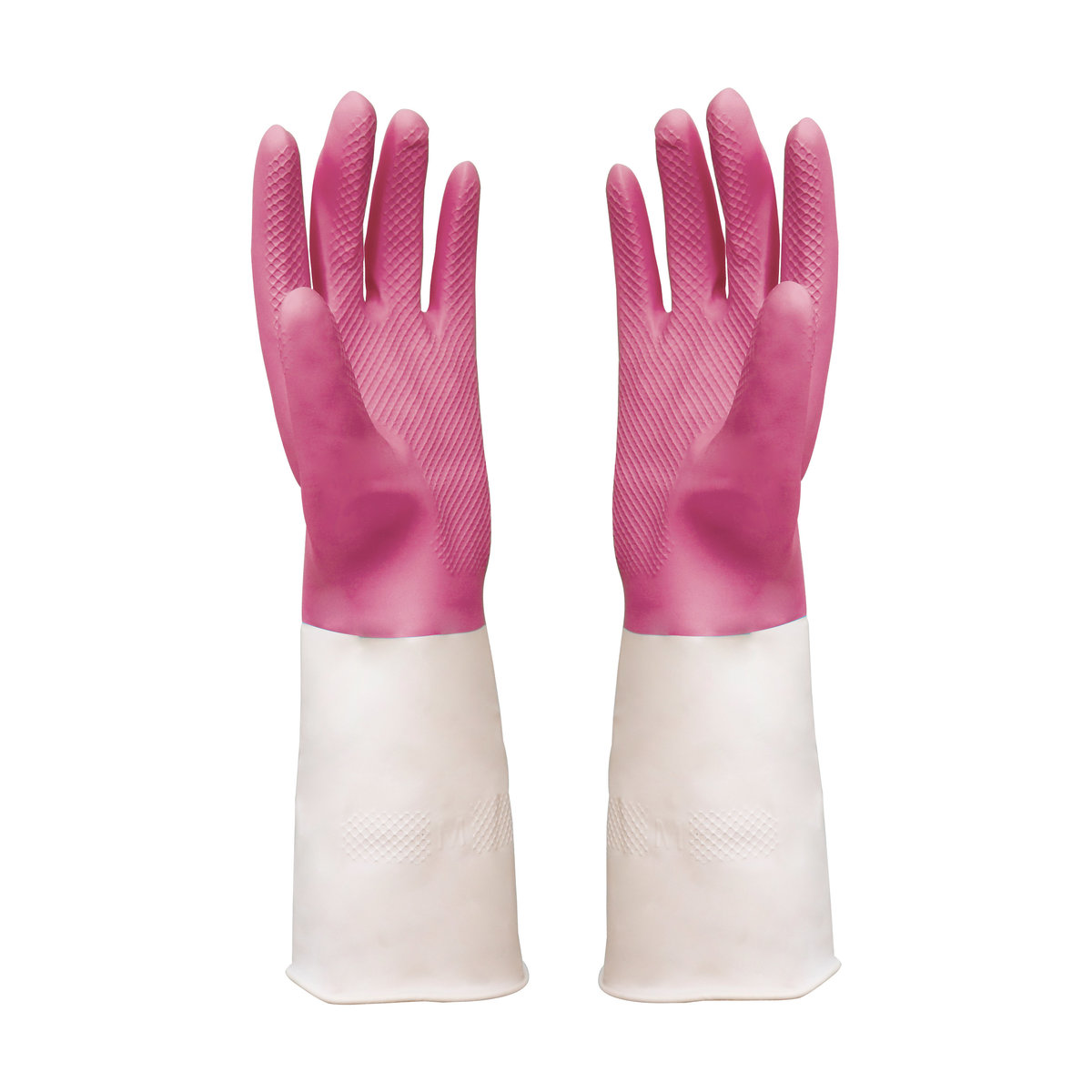 Cleaning Rubber Gloves , M size, Red-White [RG8380M_RW]