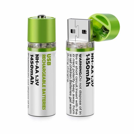 USB Rechargeable AA Batteries Cell 