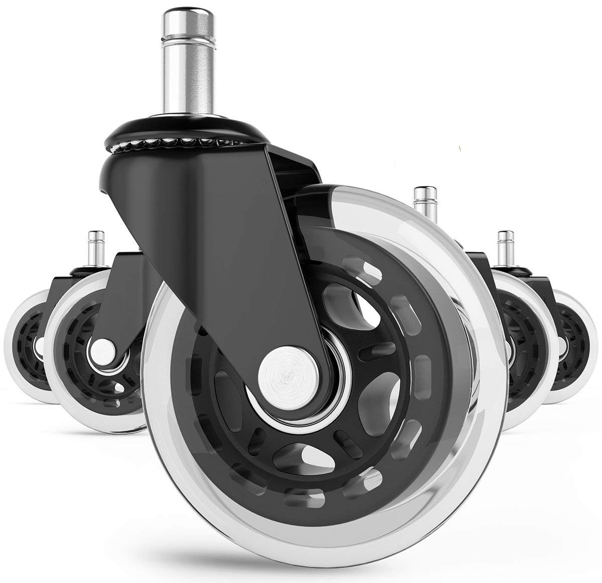Bluebeach Pack Of 5 Office Chair Wheels For Home And Offices 3