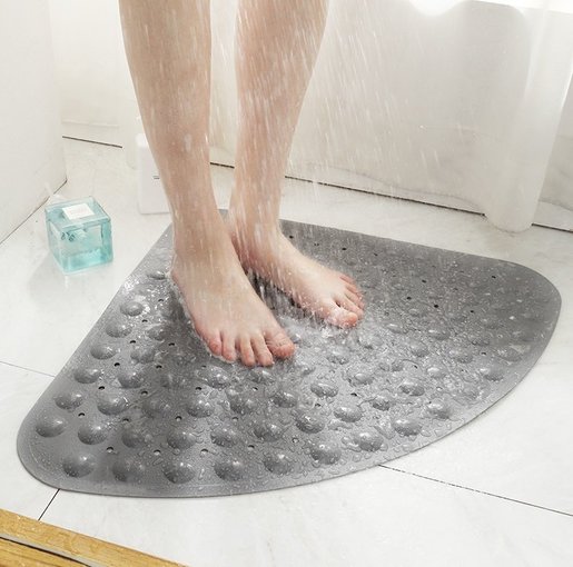non slip corner shower mat