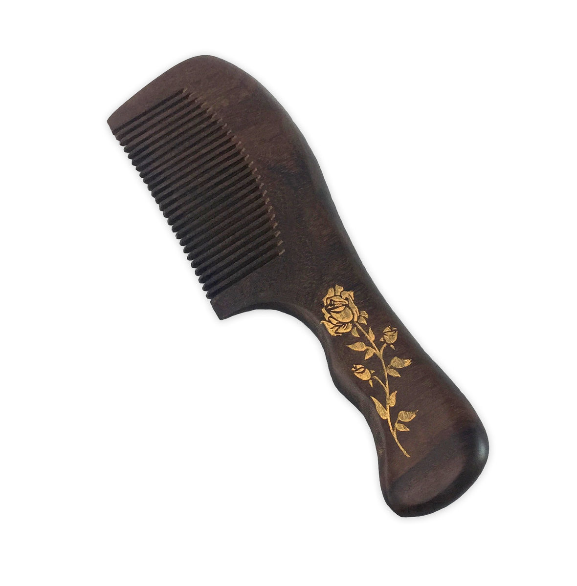 Hair Brushes 檀木刻花梳, 附送木髮簪1支  (17003)