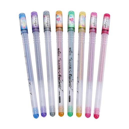 KINGART Gel Pens Tip Size 1.0 mm Set of 80 Glitter and Glitter -Neon Colors  NIP