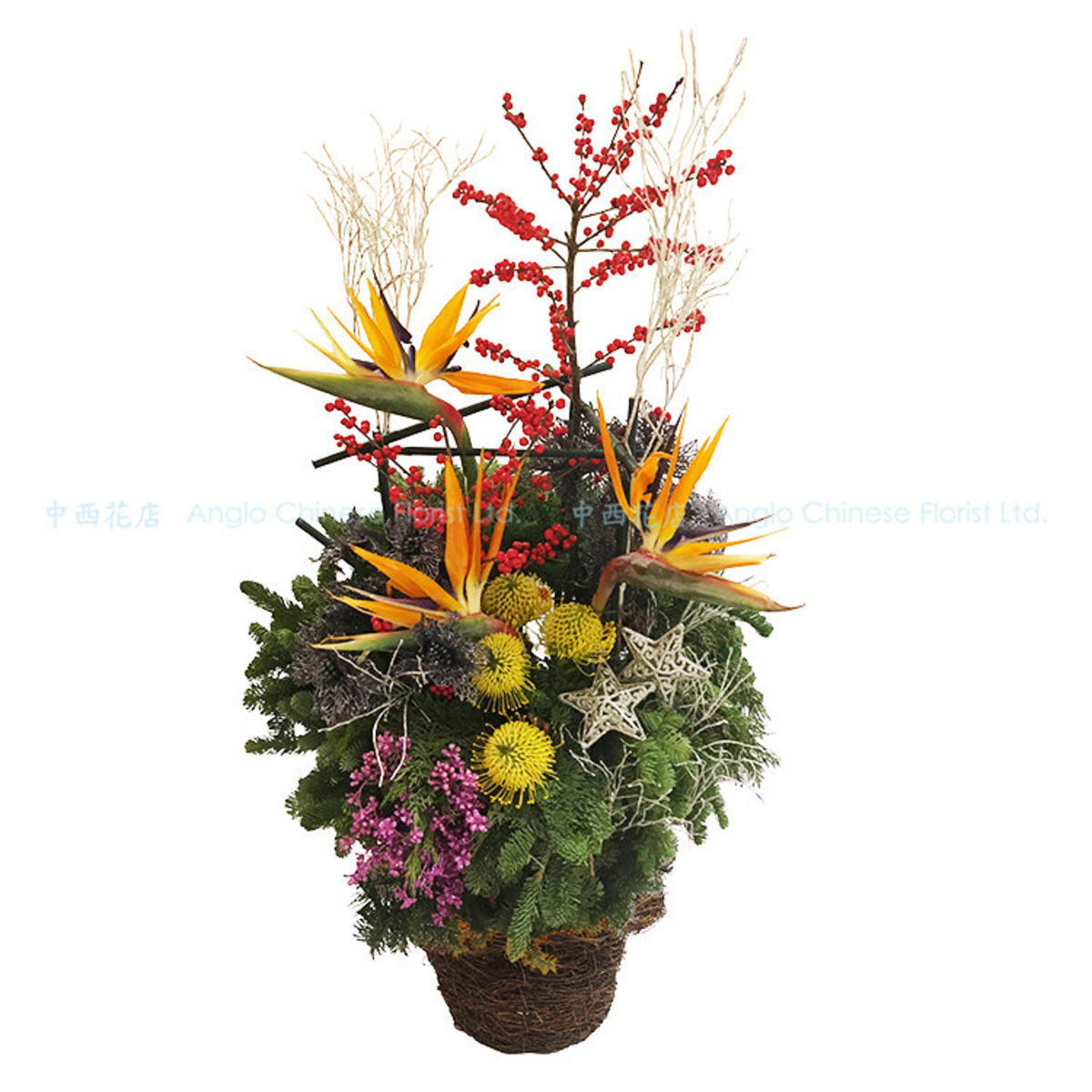 unique christmas floral arrangements