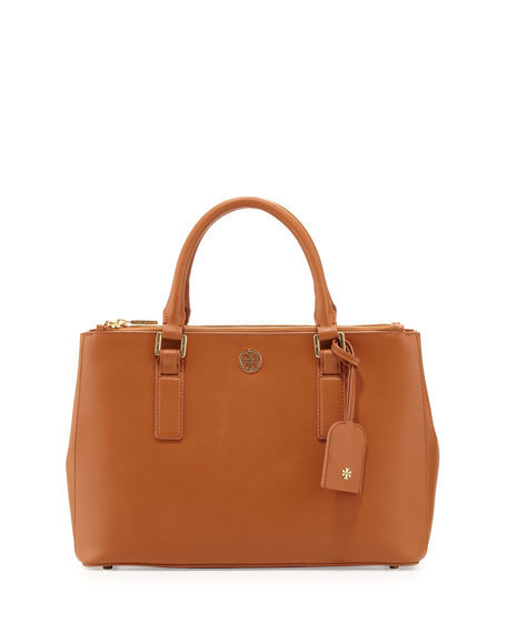 tory burch robinson small double zip tote