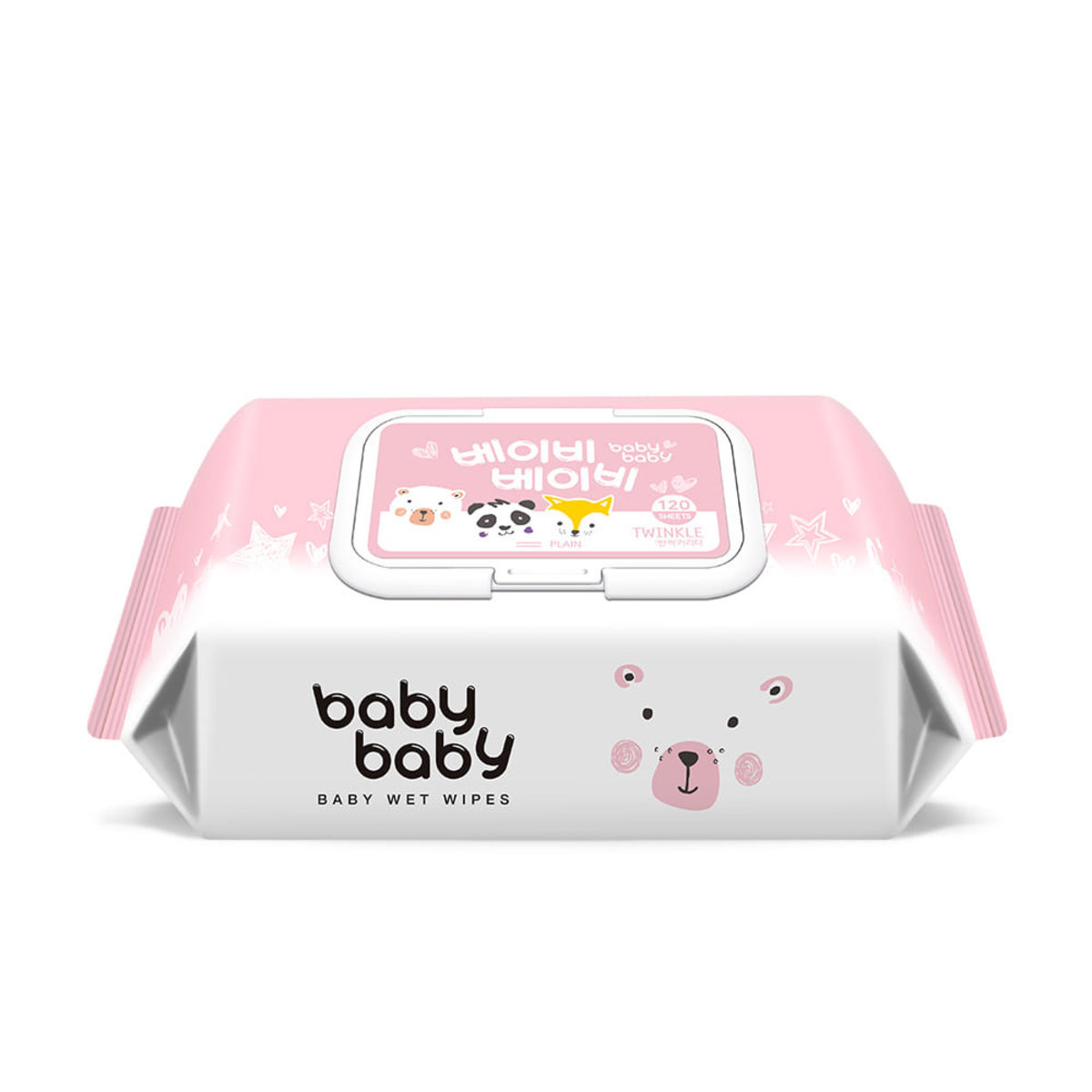 pink baby wipes