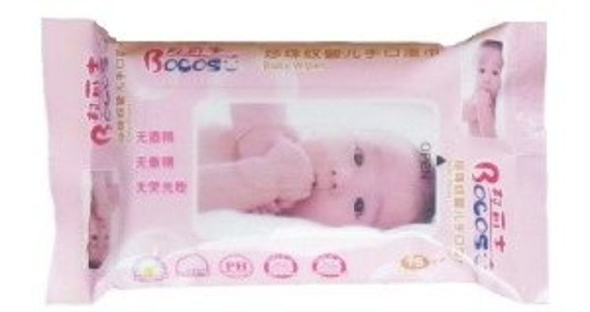 pink baby wipes