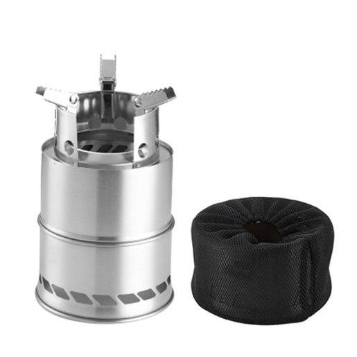 Irainbow 遊火行折疊柴火爐小號13cm 連收納袋迷你便攜防風爐爐具戶外用品小火爐營火爐 戶外野營焚燒架 燒烤焚火爐 柴火爐產品有小許細花痕 另外小心鋒利