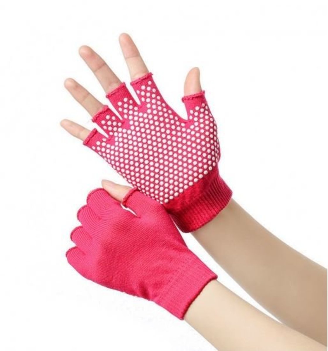 red cotton gloves