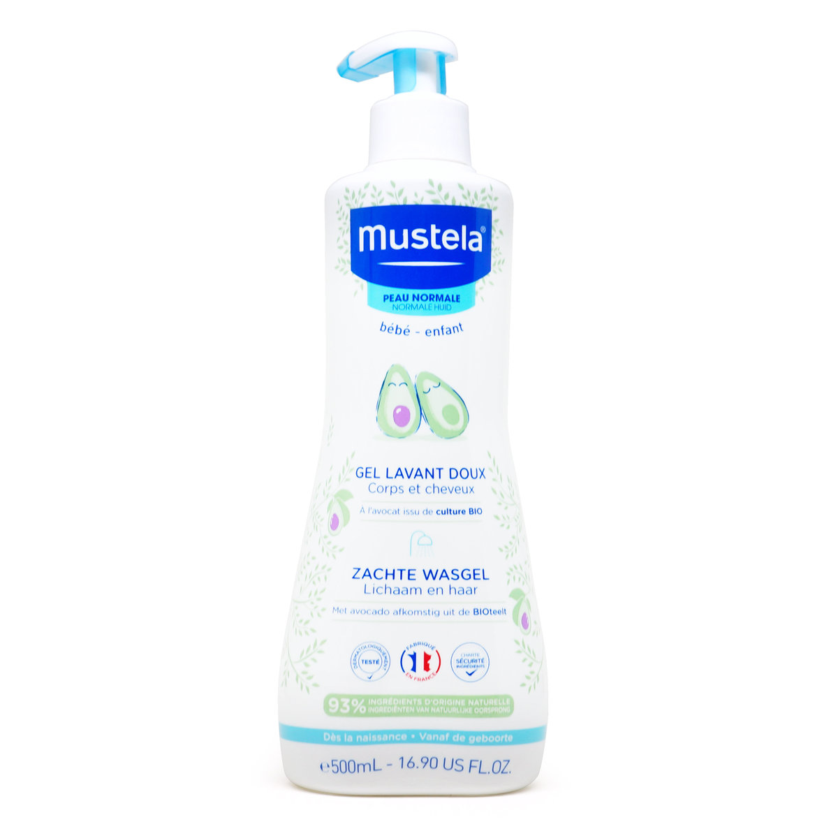 mustela 2 in 1 hair & body shampoo