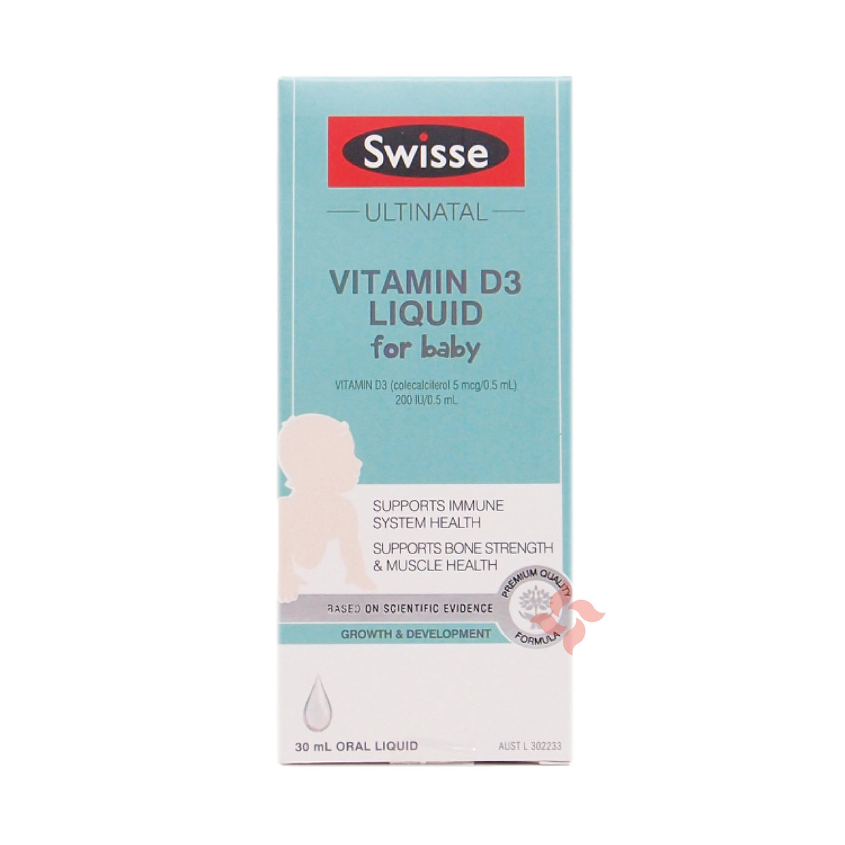 Swisse Vitamin D3 Liquid For Baby 30ml 9311770601733