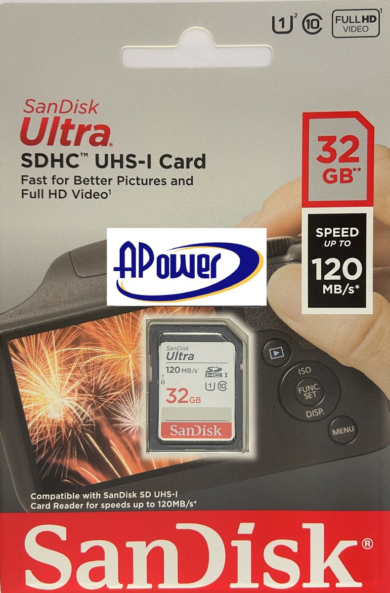 SANDISK | Ultra SD 32GB UHS-I 120MB/s 記憶卡- SDSDUN4-032G-GN6IN | HKTVmall  香港最大網購平台