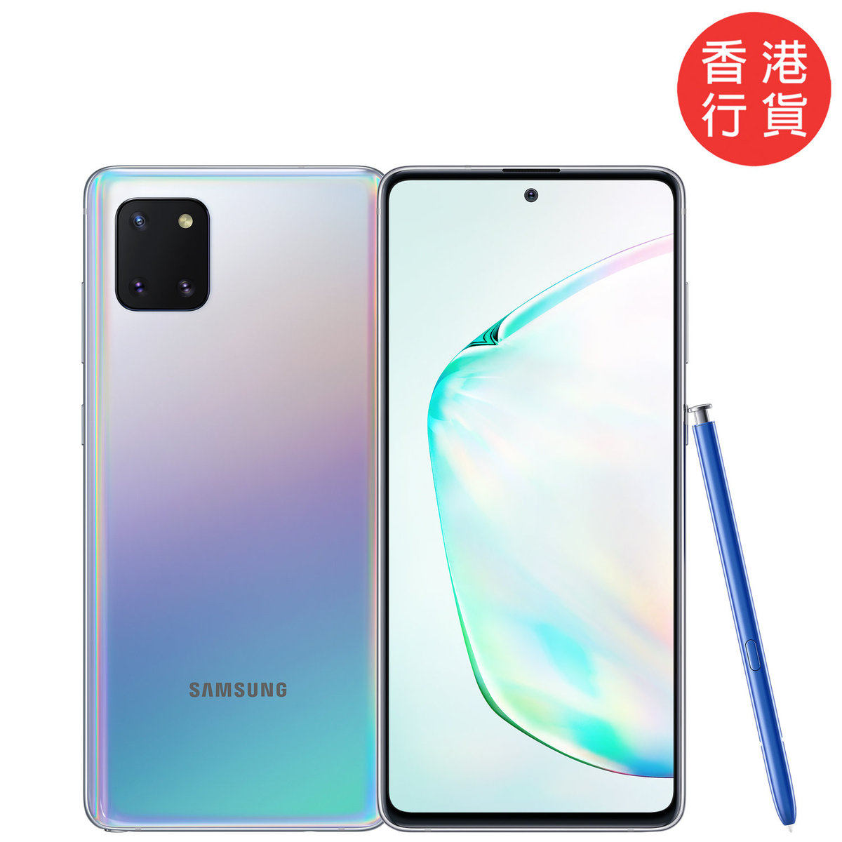 note 10 aura glow silver