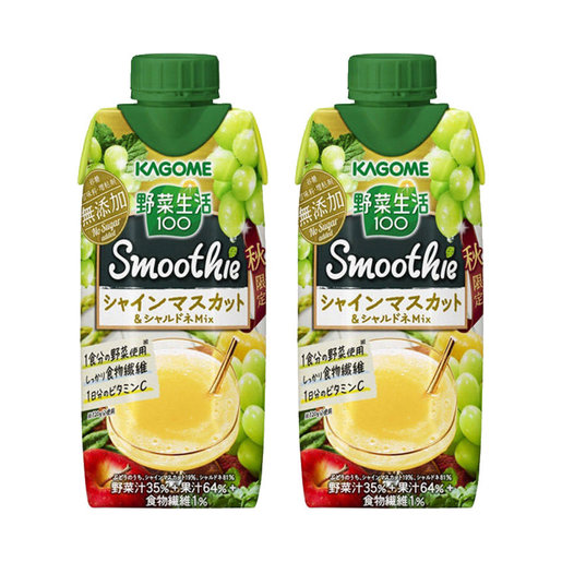 Kagome 野菜生活砂糖無添加汁330ml 秋限定青提mix X 2 香港電視hktvmall 網上購物