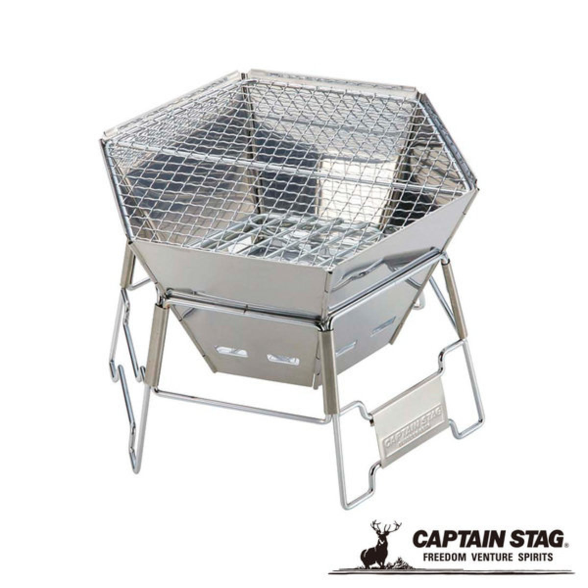 Captain Stag Captain Stag 日本鹿牌六角型焚火台m號 摺疊式烤肉架 燒烤架m 6498 香港電視hktvmall 網上購物