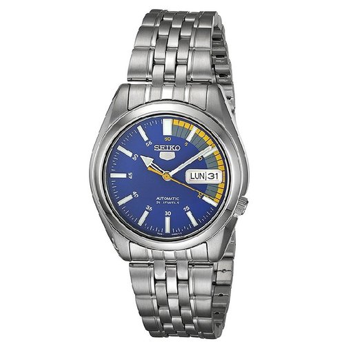 seiko 5 automatic blue dial men's watch
