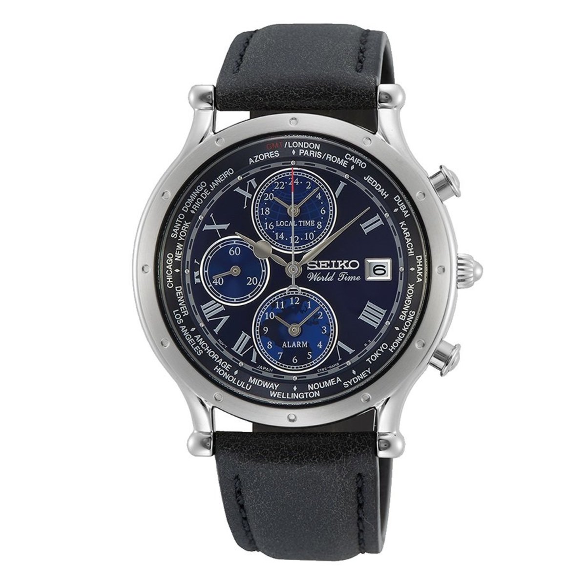 Seiko 限量版 發現世界 30週年世界時間碼錶石英手錶 SPL059P1