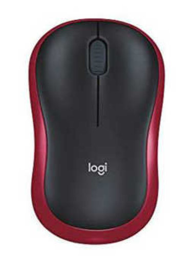 logitech m185 wireless mouse red