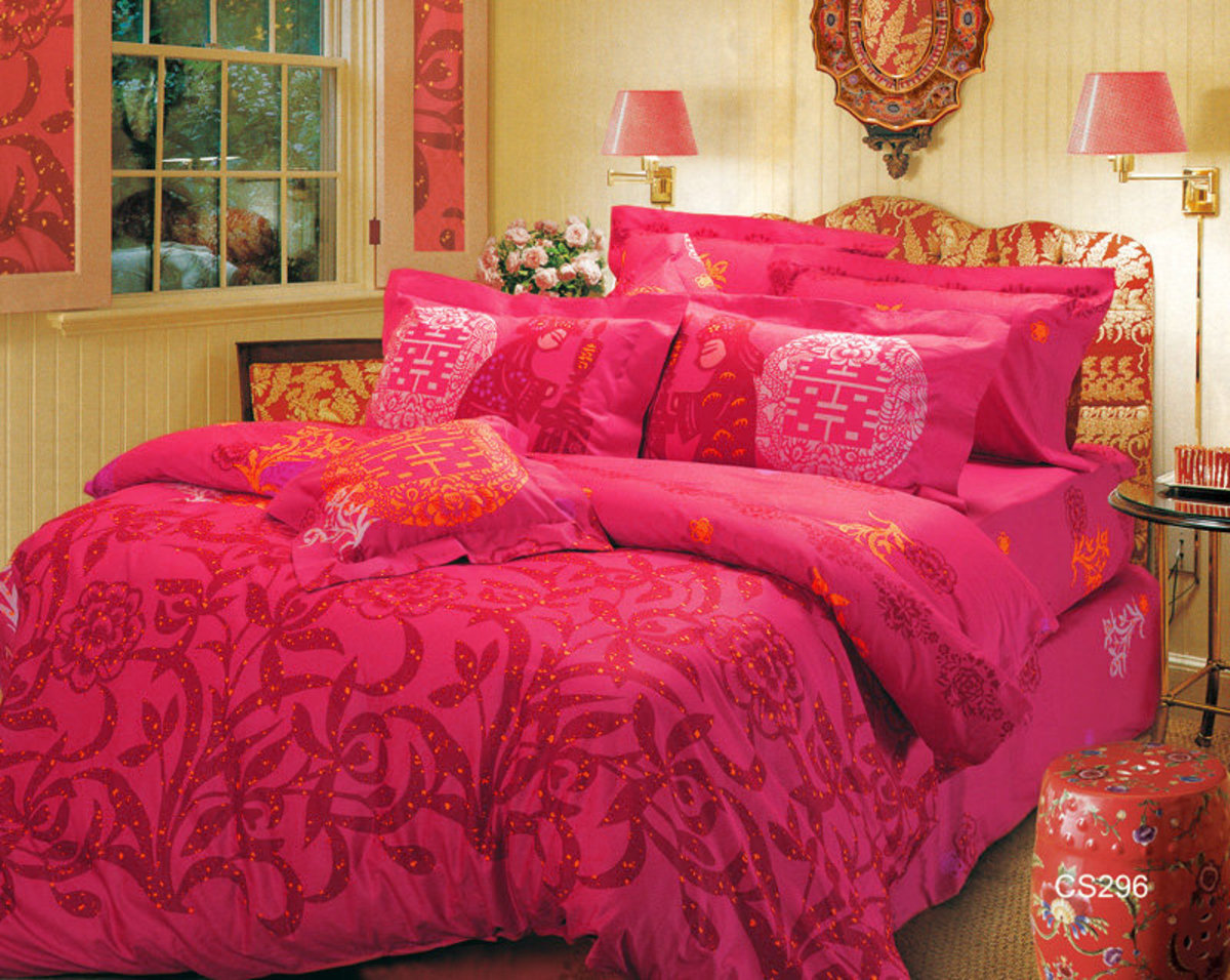 Cotton Wedding Bed Set "with intelligent quilt" King (CS296MQS79)