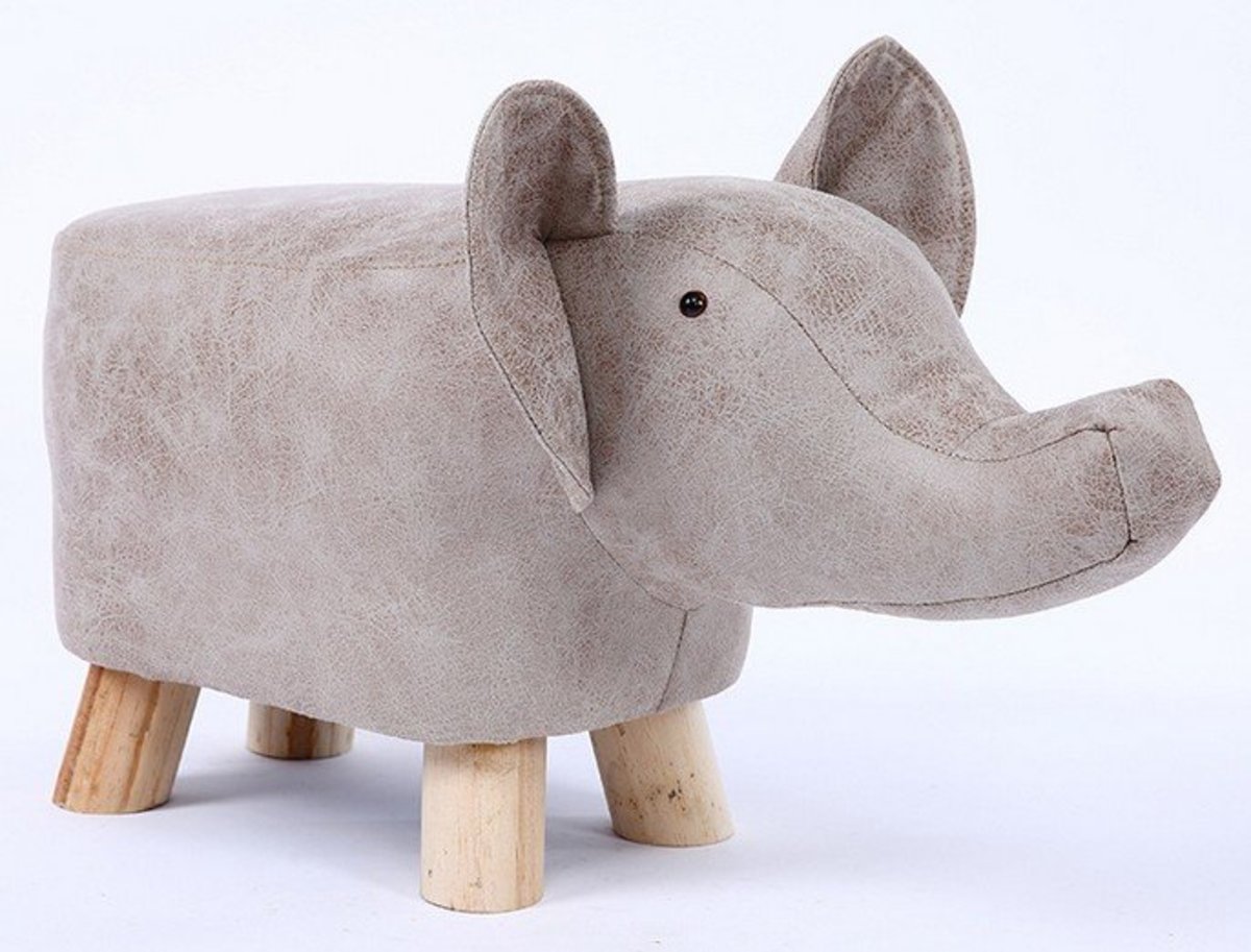 leather stuffed elephant