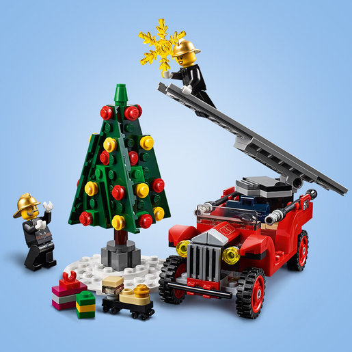 christmas fire station lego