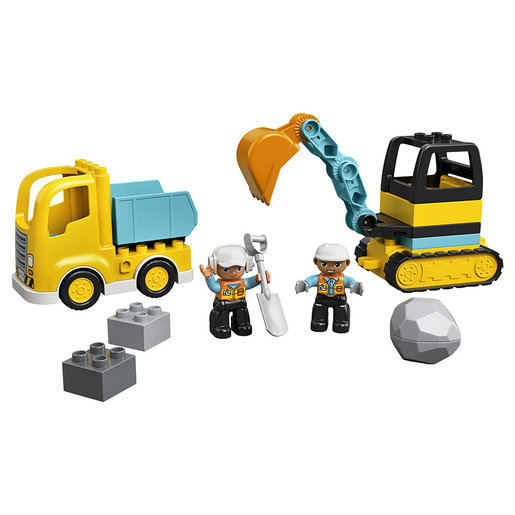 truck and tracked excavator duplo