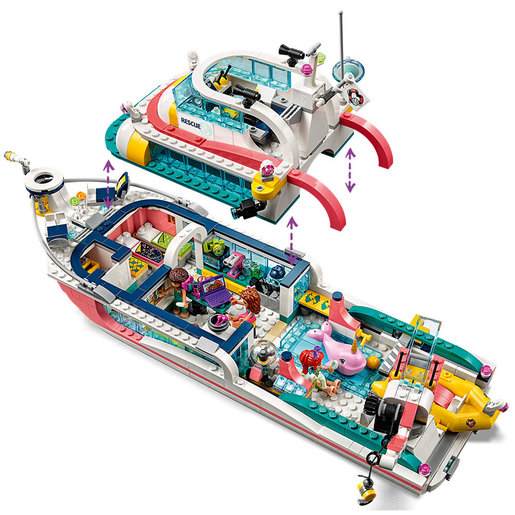 lego friends 41381 rescue mission boat