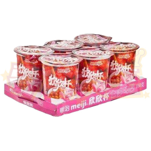 明治 欣欣杯 士多啤梨味 150g 25g X 6杯 6 日本明治出品 Meiji Hktvmall 香港最大網購平台