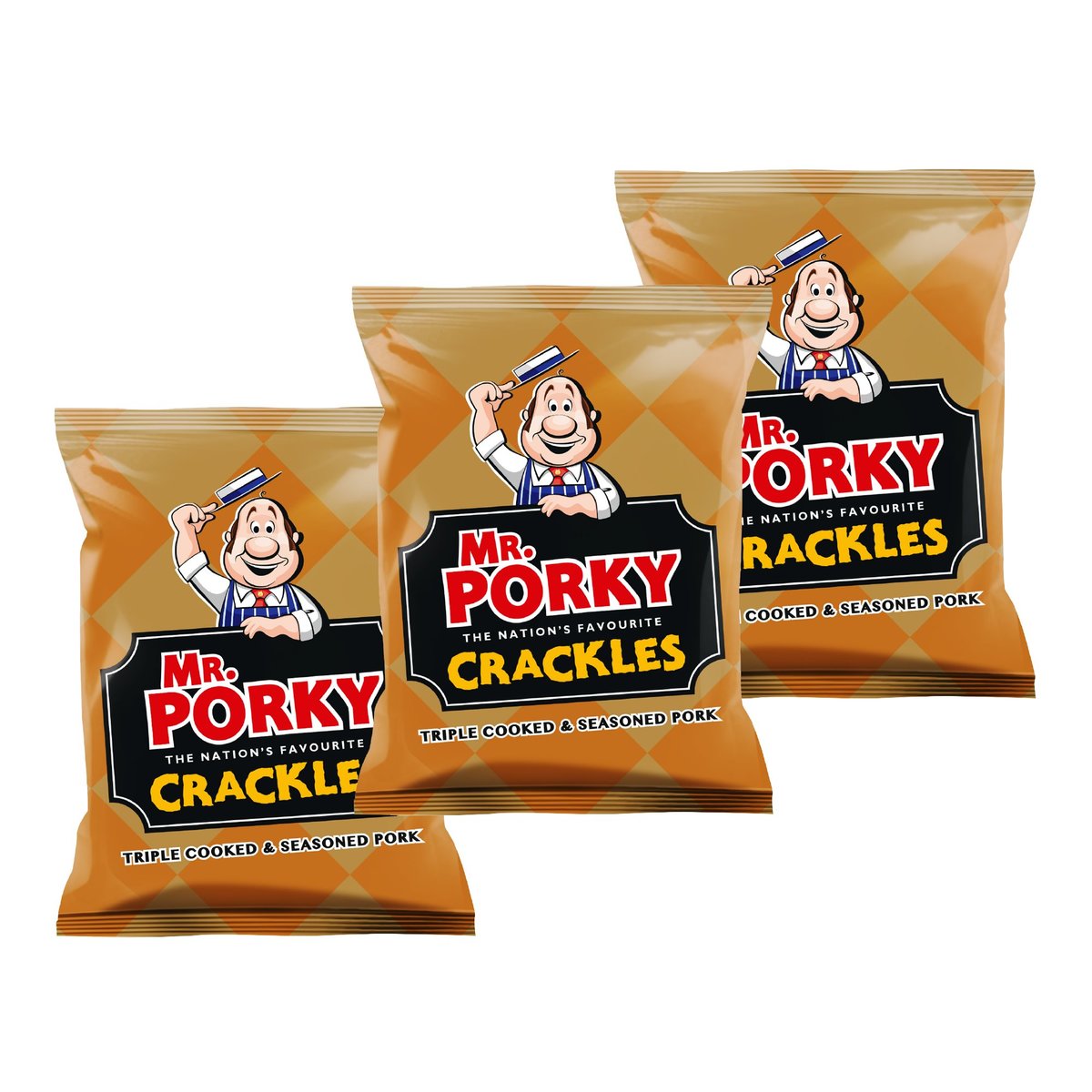 Mr Porky Mr porky Seasoned Pork Rind 45g 3bags 5013213015162 3 