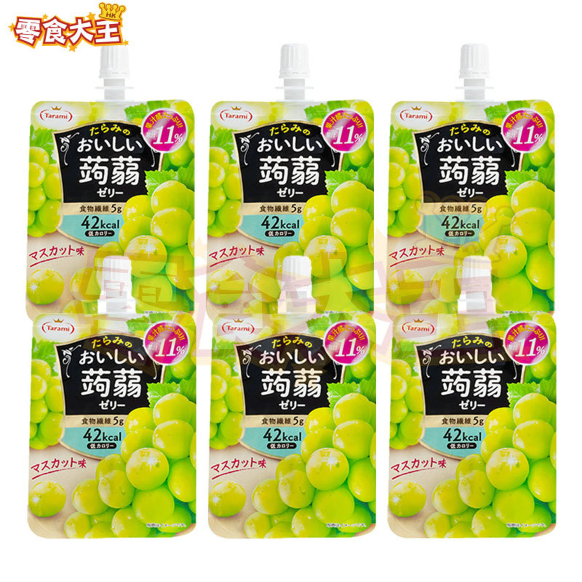 Tarami Low Calorie Konjac Jelly Drink Muscat Flavor 150g X 6 Bags 6 Hktvmall Online Shopping