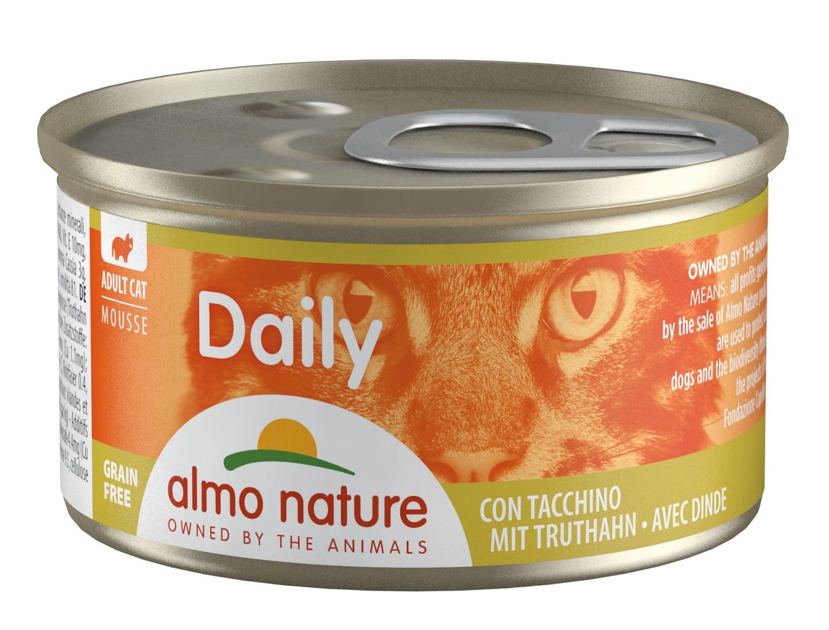 Daily Cat Mousse *Turkey* (85g) Cat Can 154/125030 AlmoNature new/old packaging randomly