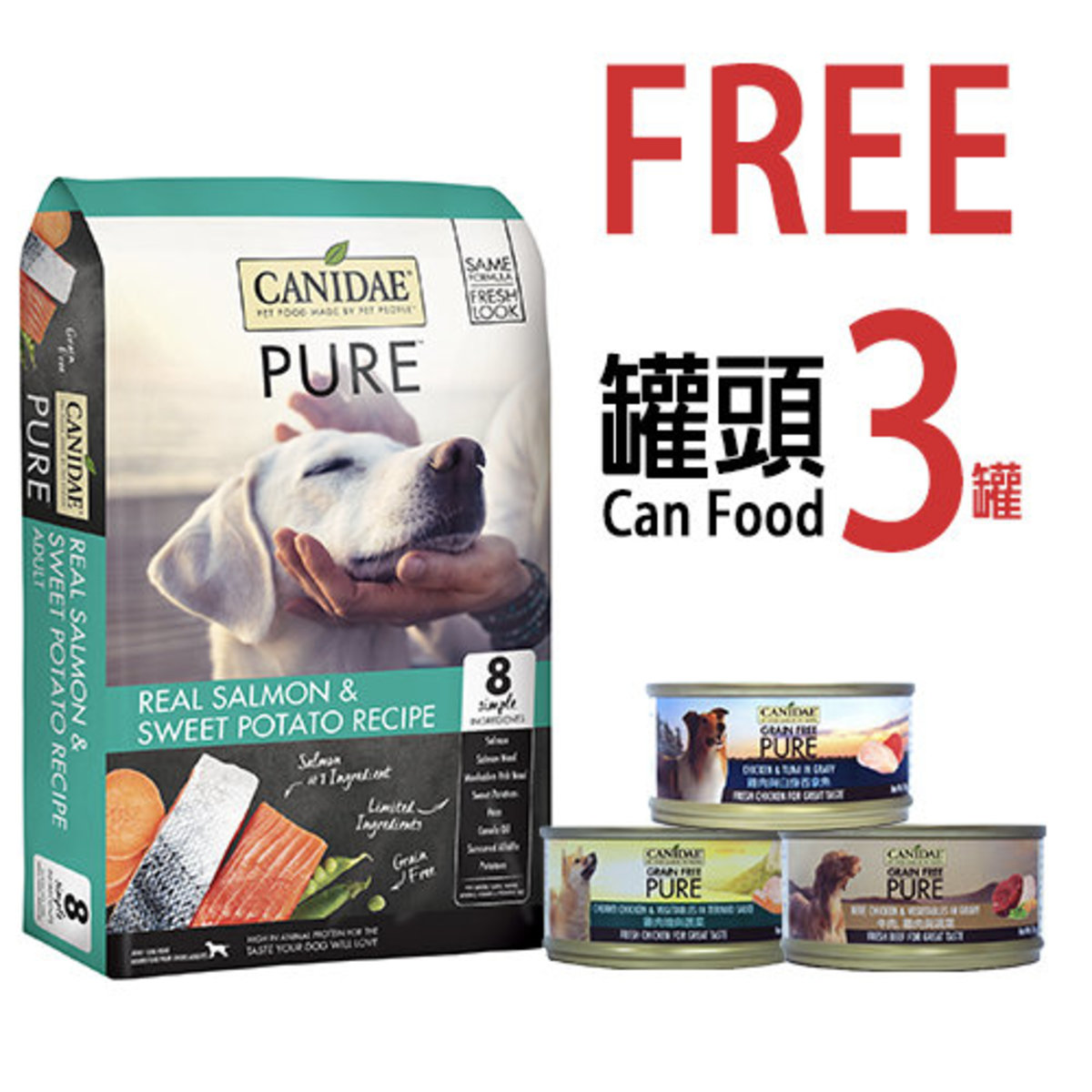 canidae pure real salmon and sweet potato
