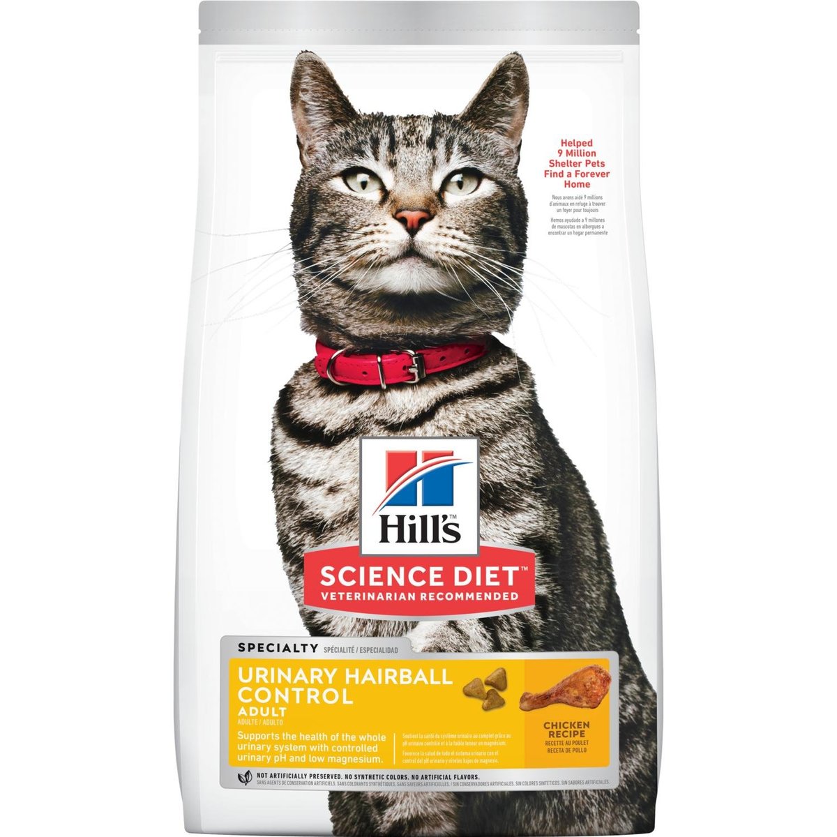 Adult Cat Food - Urinary Hairball Control (15.5lbs)  10137
