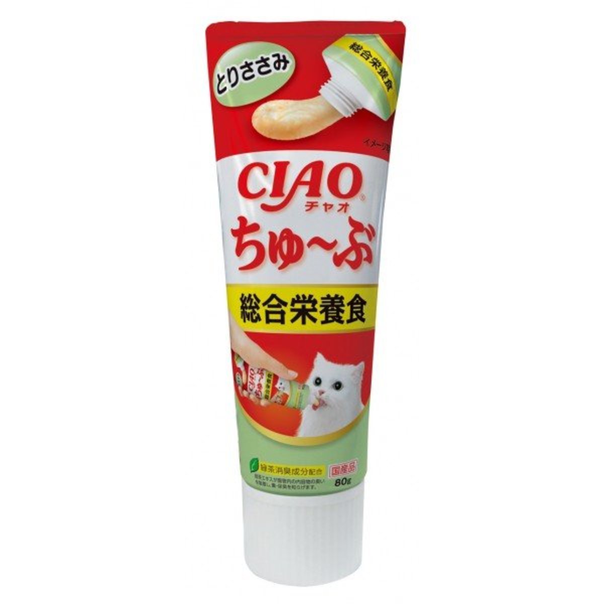 CIAO Chicken Puree Complete Diet (80g) Cat Snack*Soft Tube* CS-156 BBD:10/2024
