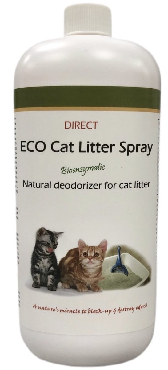 DIRECT [ECO] Natural Cat Litter Spray (1L) deodorizer 連噴頭 BBD 9/