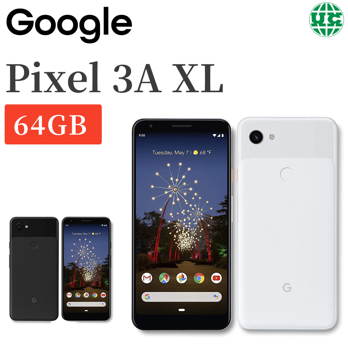 Google | Pixel 3a XL 64GB (G020B)-白色【平行進口】 | 顏色: 白色