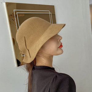 beige cloche hat