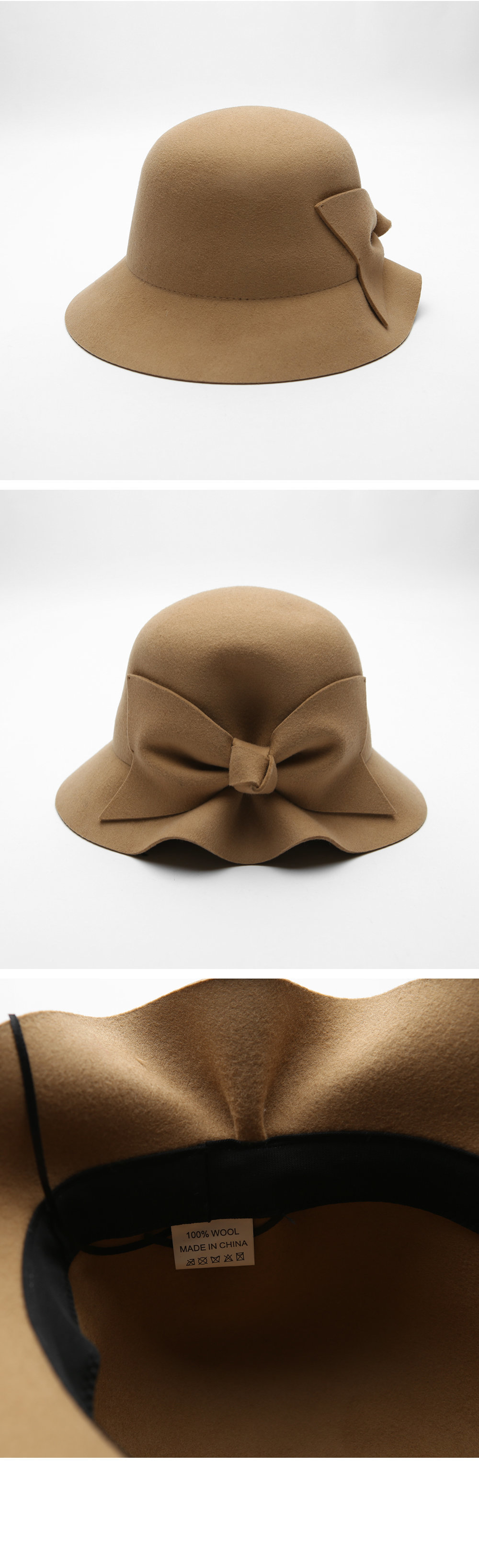 beige cloche hat