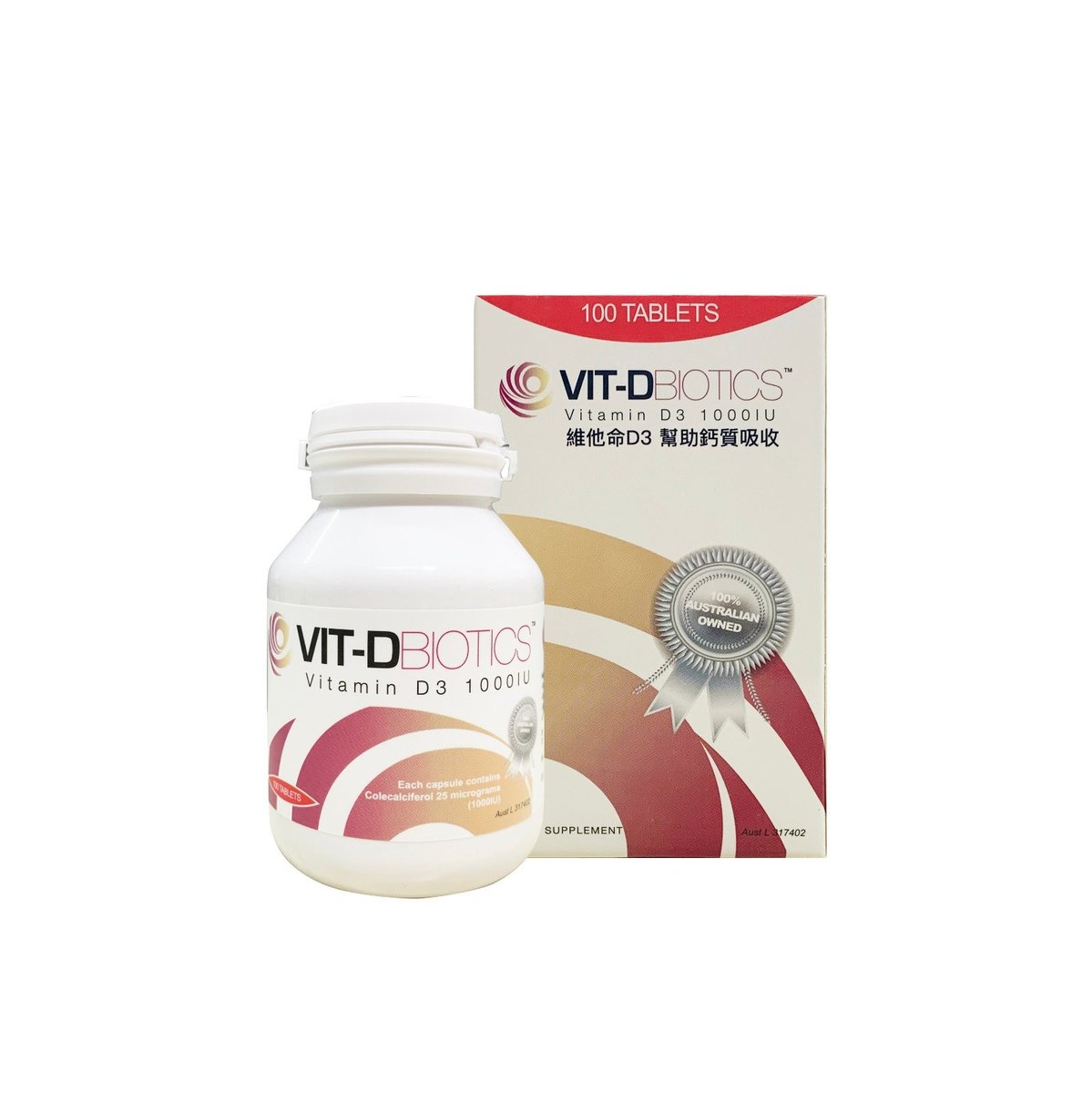 VIT-DBIOTICS Vitamin D3 1000IU