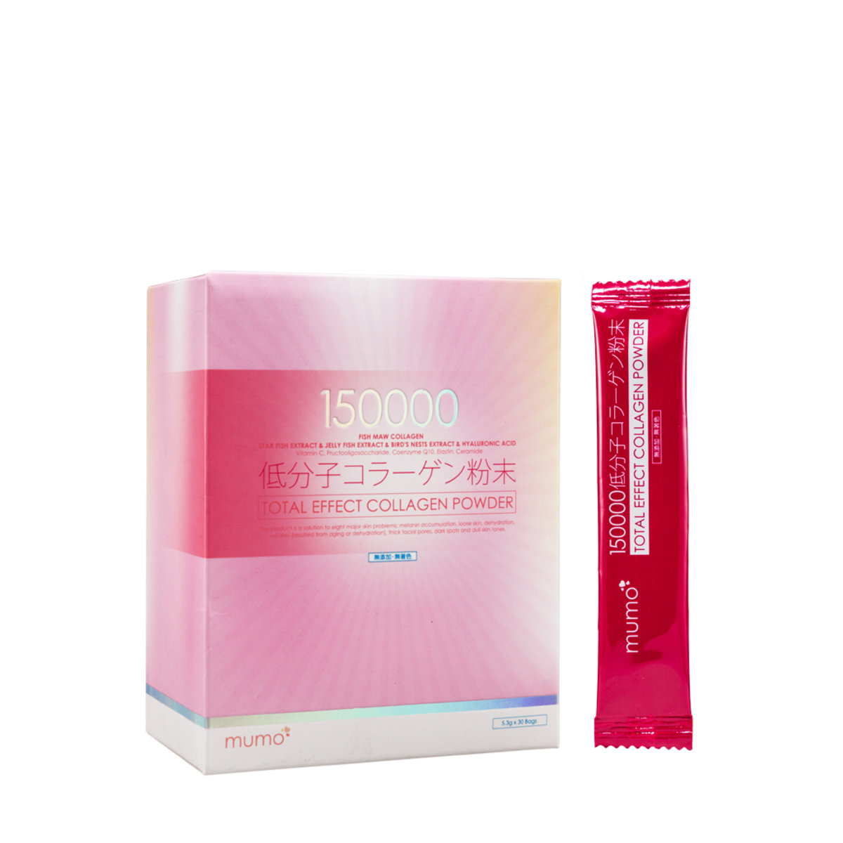 mumo®150,000mg Total Effect Collagen Powder (Collagen from Fish Maw, 3 Patented Ingredients) (30pcs)