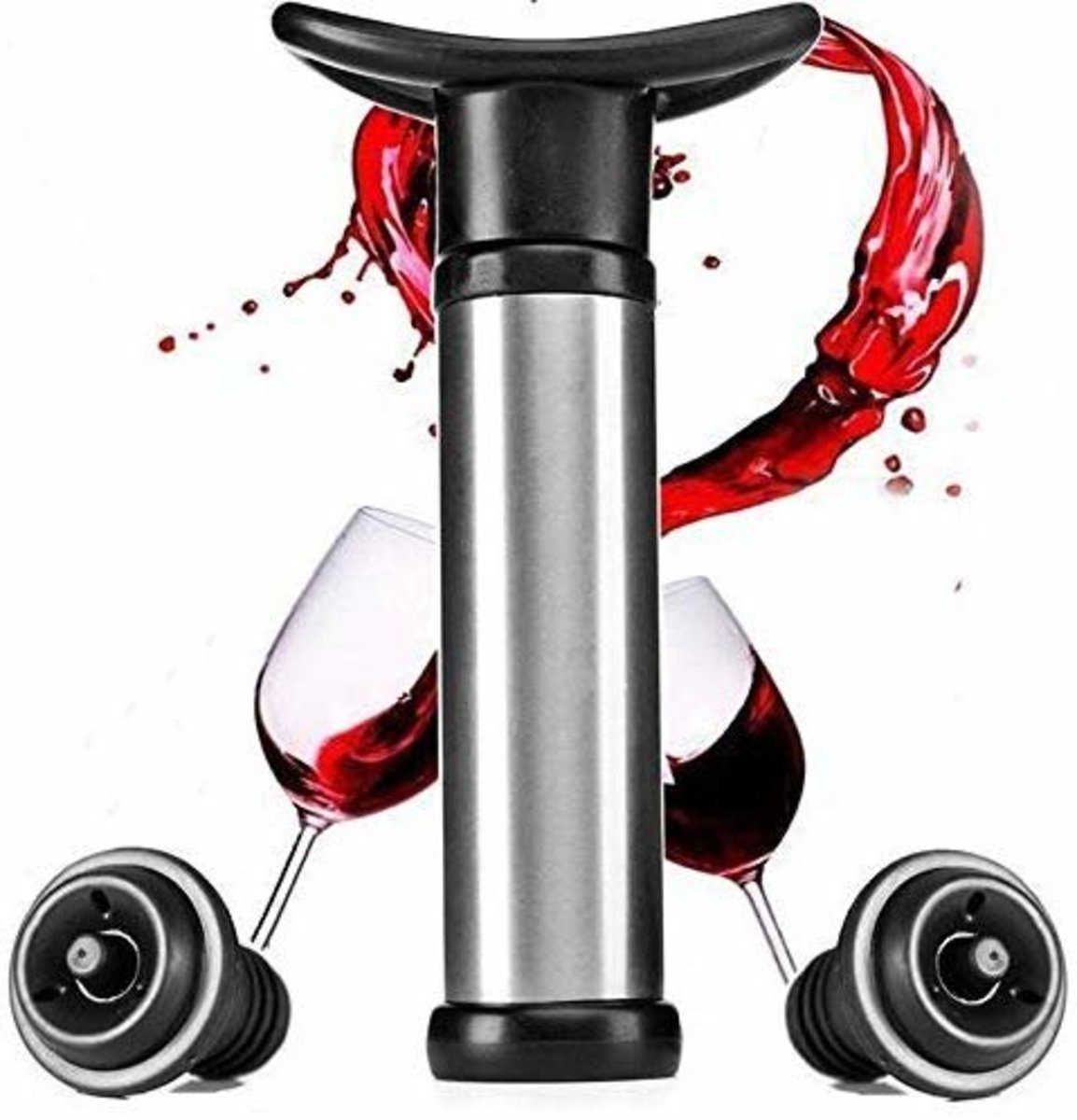 Wine Preserver Wine Vacuum Pump Wine Pump Wine Vacuum Saver with 2 Wine Stoppers