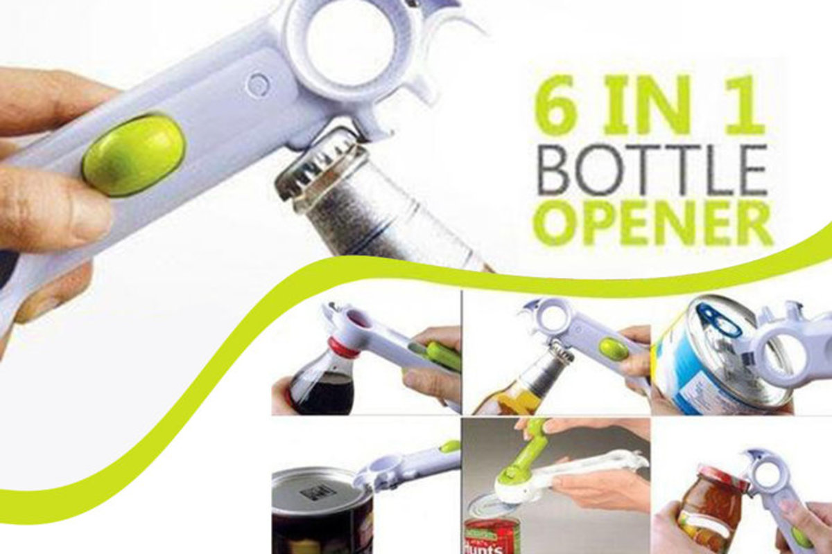 六合一開罐器，輕鬆打開不同尺寸瓶蓋