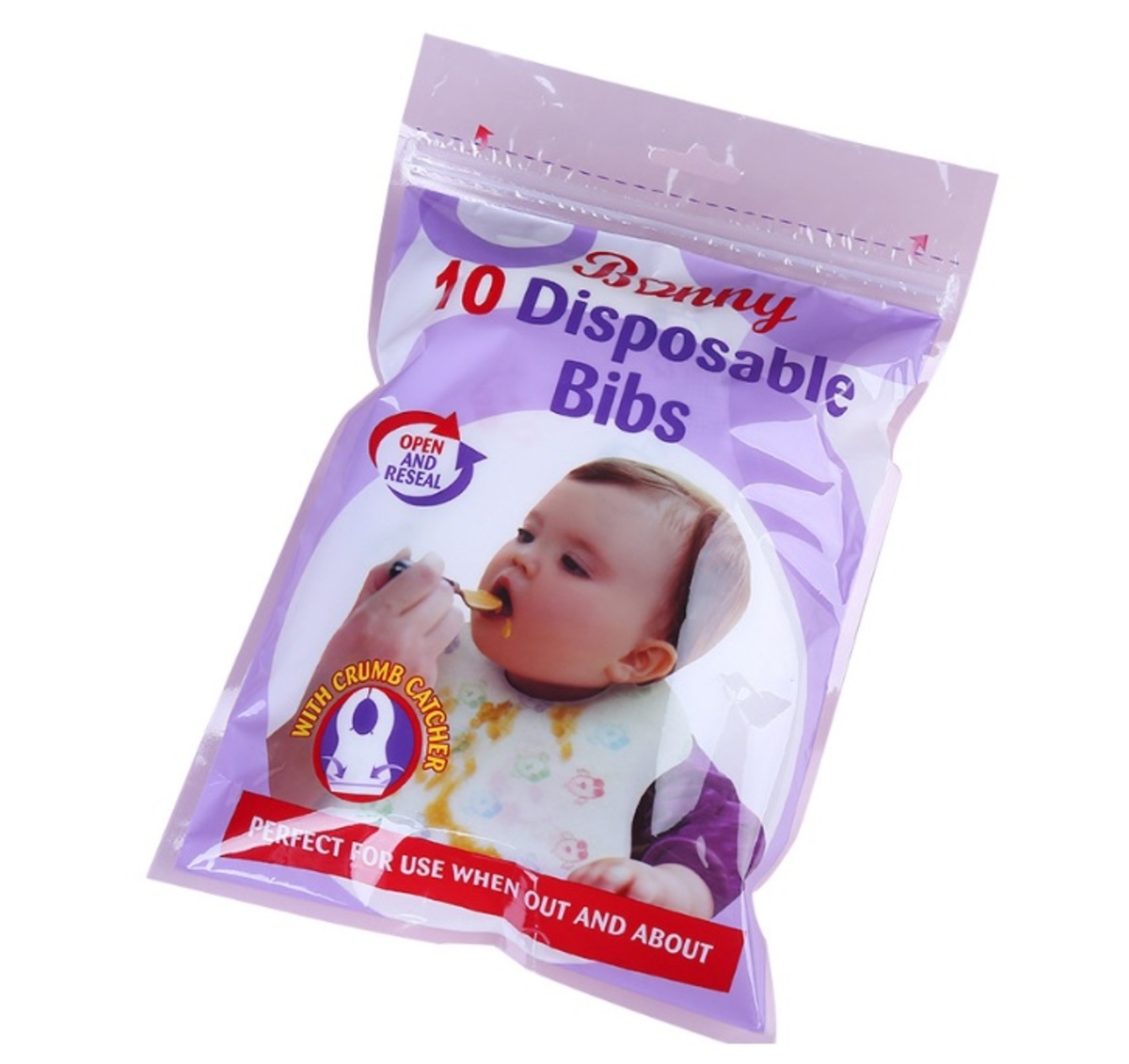 Disposable baby bib slobber bag (1 pack of 10) parallel goods