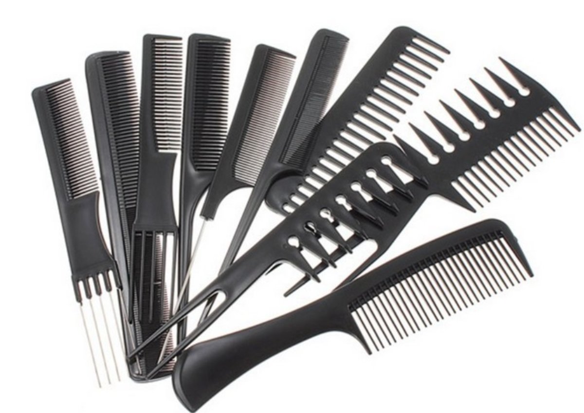 10pcs Beauty Tools & Hairdressing Comb Set  parallel goods