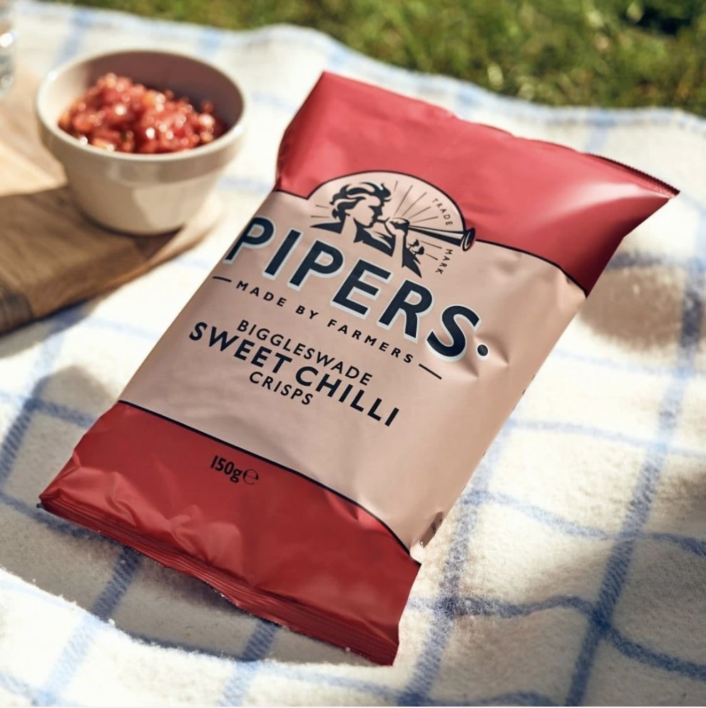 Pipers Crisps | 甜紅椒味手製薯片150g (英國美食英倫不含麩質餅乾脆脆 